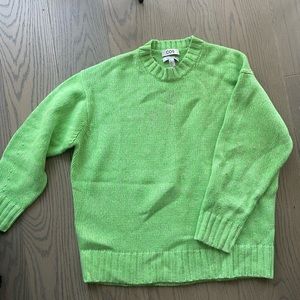 COS NEON GREEN SWEATER 100% cashmere